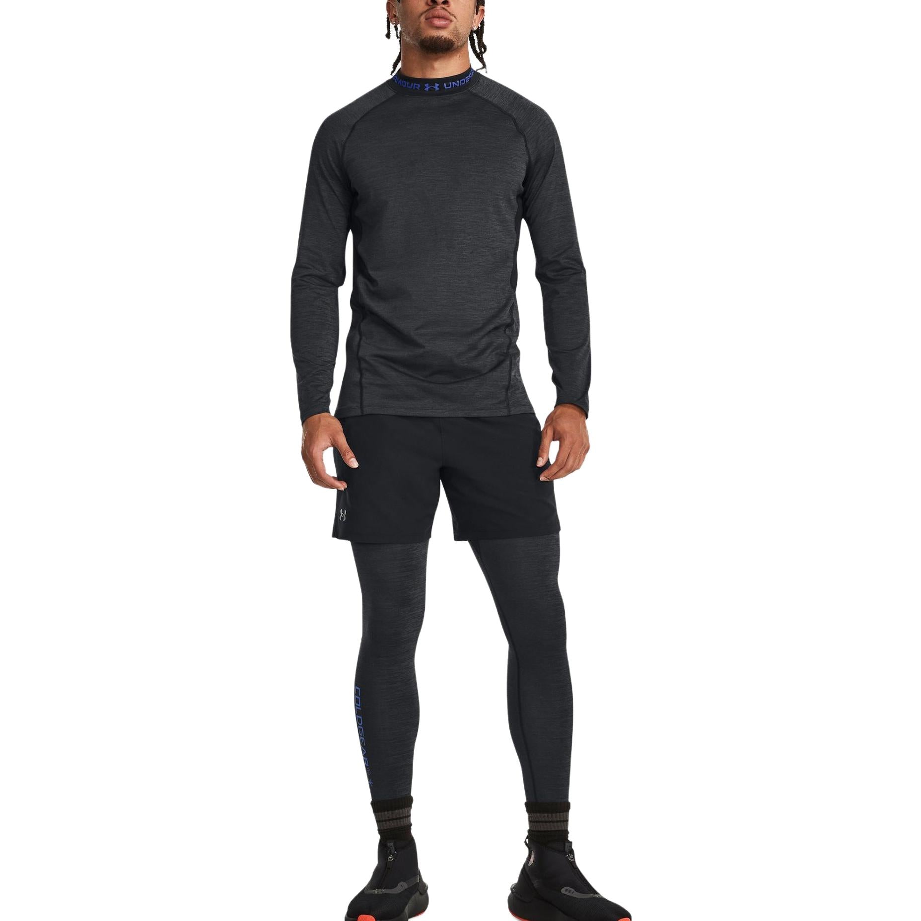 Under Armour ColdGear Twist Leggings 'Grey Blue' 1379821-002