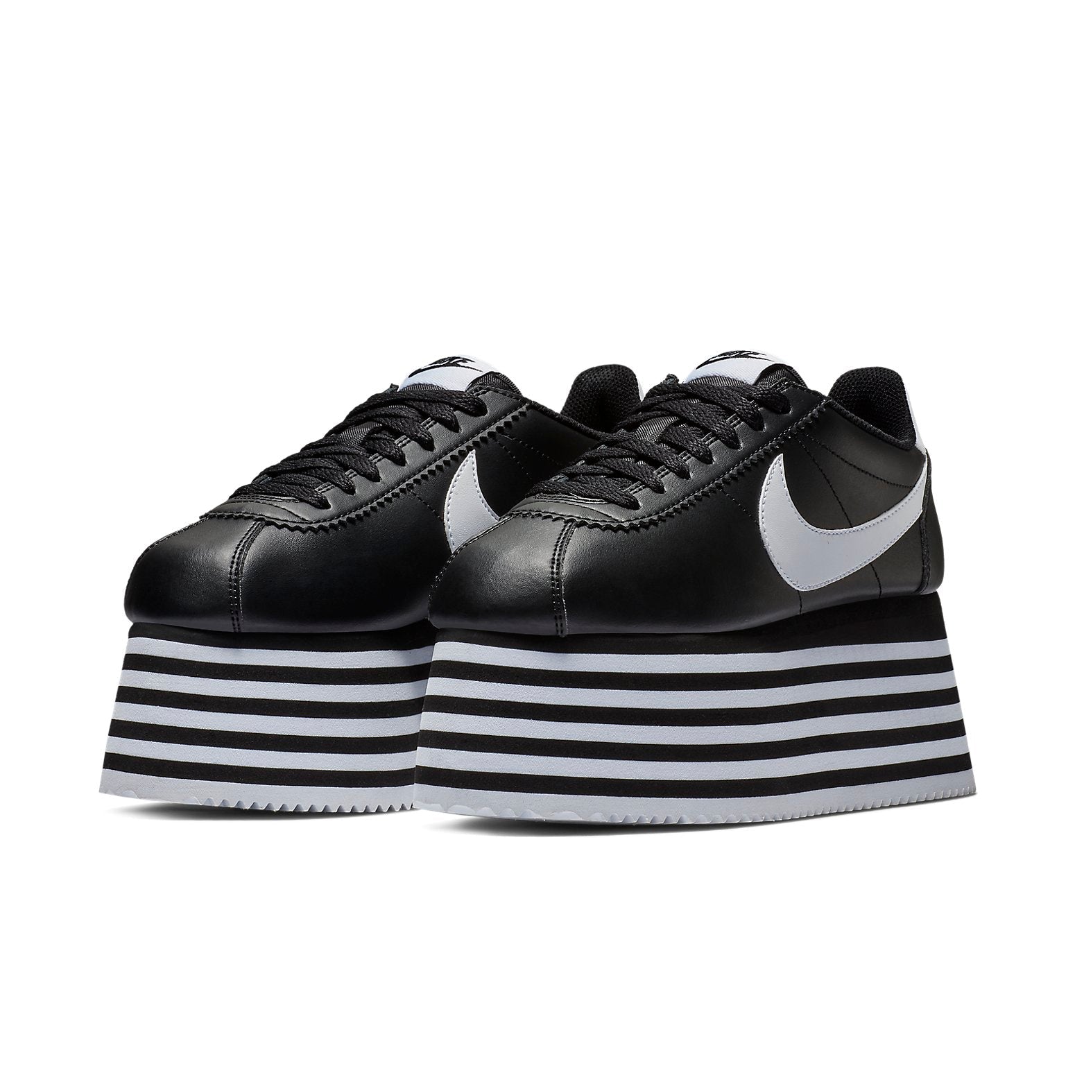 (WMNS) Nike Cortez x COMME des GARCONS 'Black White' BV0070-001