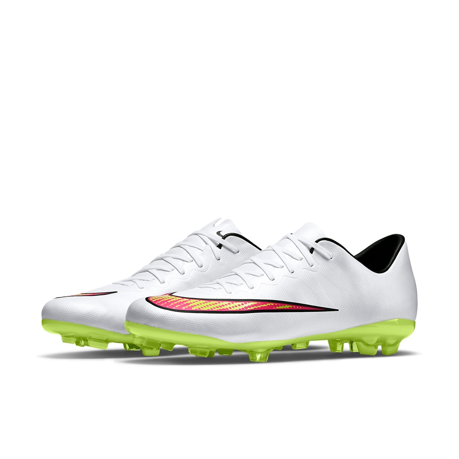 (GS) Nike Mercurial Vapor X FG 'White Volt Hyper Pink' 651620-170