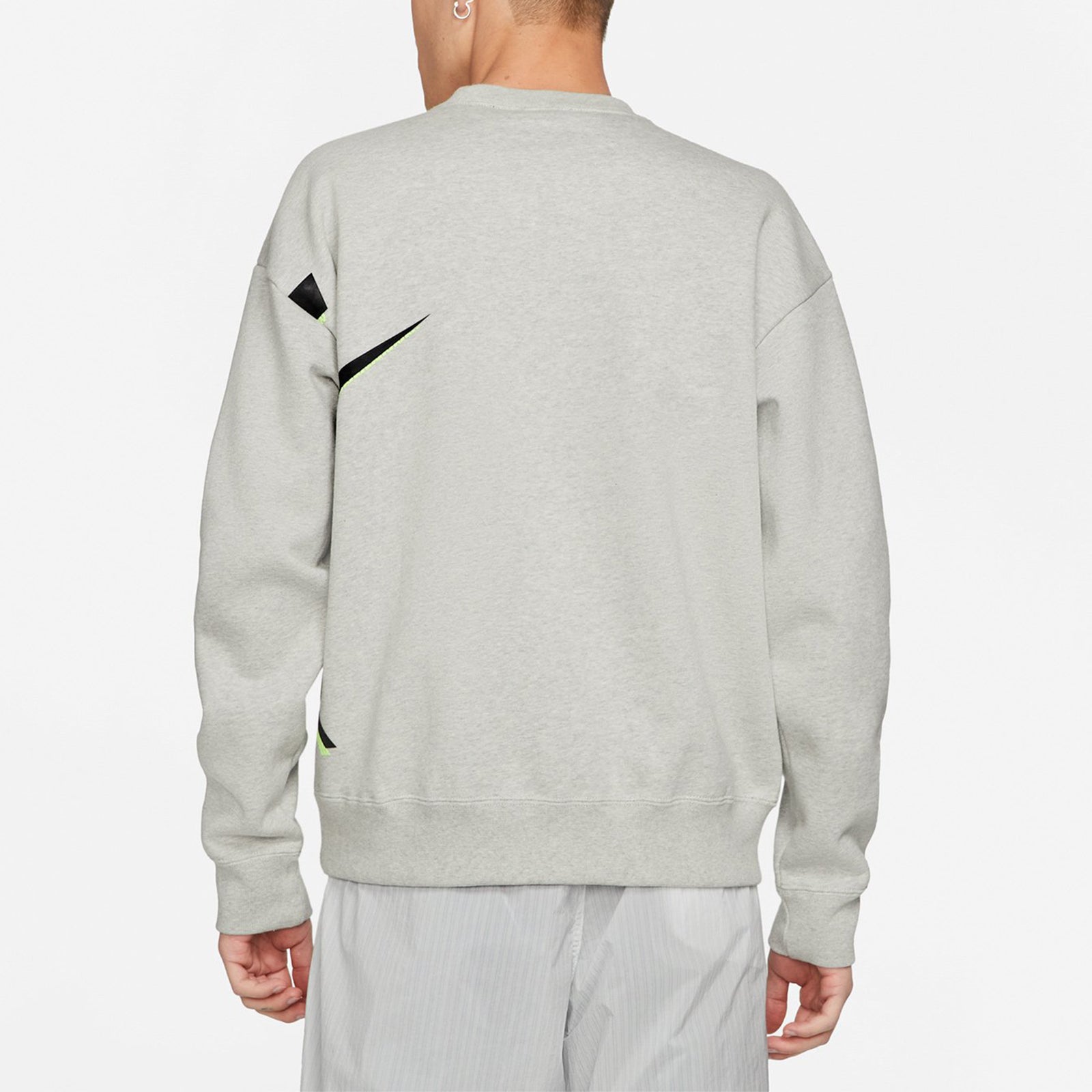 Nike Air x Kim Jones Logo Print Velvet Crew Neck Sweater Unisex Grey Gray DD0693-050