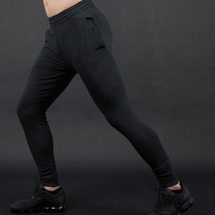 Men's Air Jordan Solid Color Elastic Waistband Slim Fit Sports Pants/Trousers/Joggers Black 861554-010