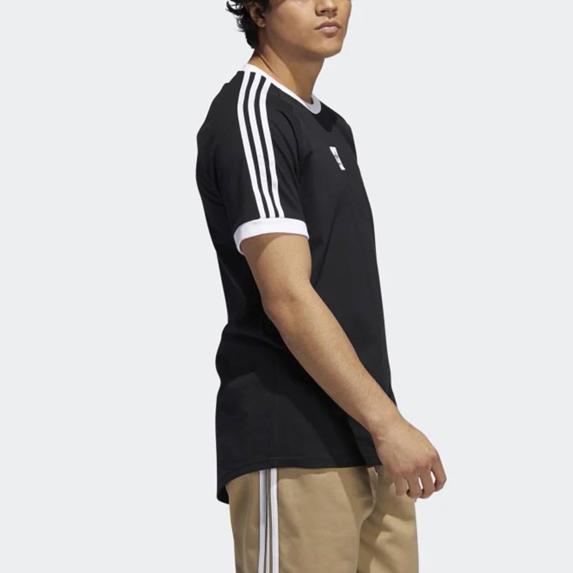 adidas originals Cali 2.0 Tee Casual Sports Round Neck Short Sleeve Black EC7375