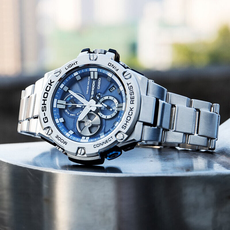 CASIO G-Shock G-Steel 'Silver Blue' GST-B100D-2APRT