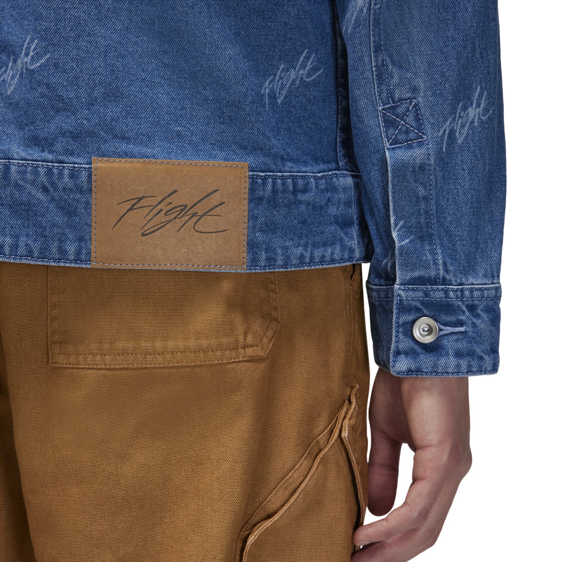 Air Jordan Flight Heritage Denim Jacket Asia Sizing 'Stone Blue' FN4650-436
