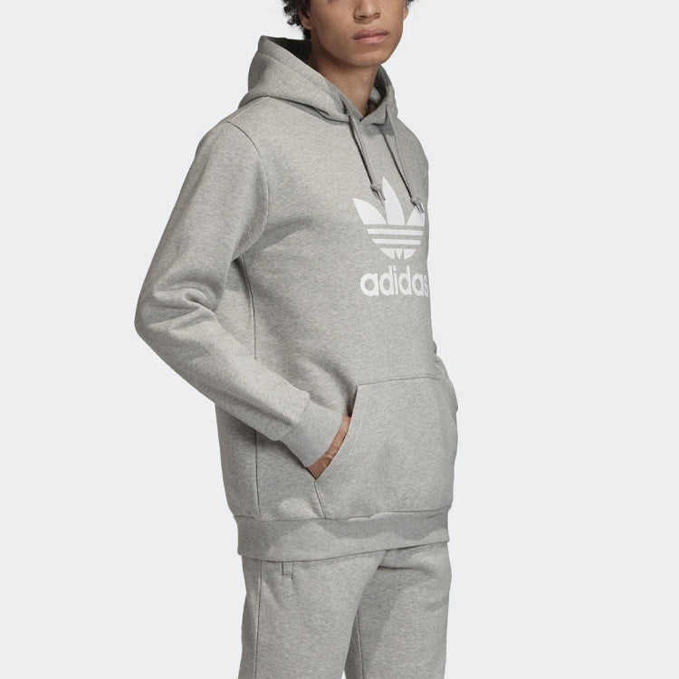 adidas originals Casual Sports Pullover hooded Long Sleeves Gray ED8785