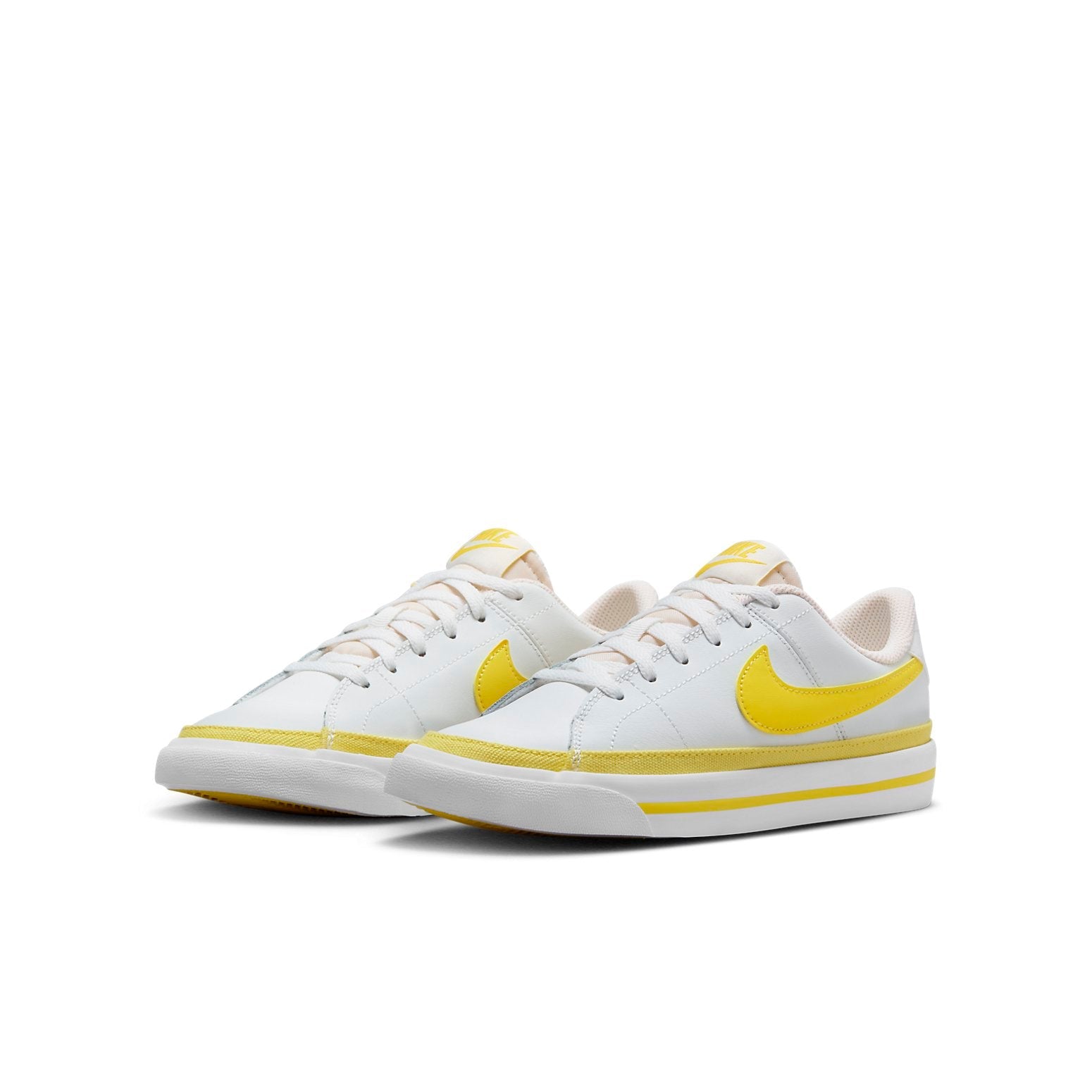 (GS) Nike Court Legacy 'White Opti Yellow' DA5380-119