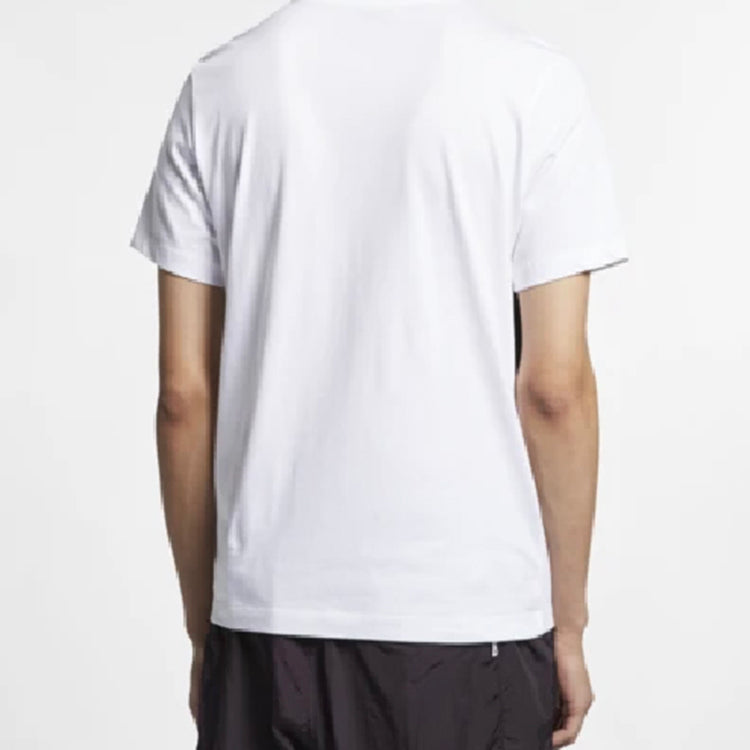 Nike Sportswear Big Swoosh Tee Large Casual Sports Short Sleeve White AR5192-103