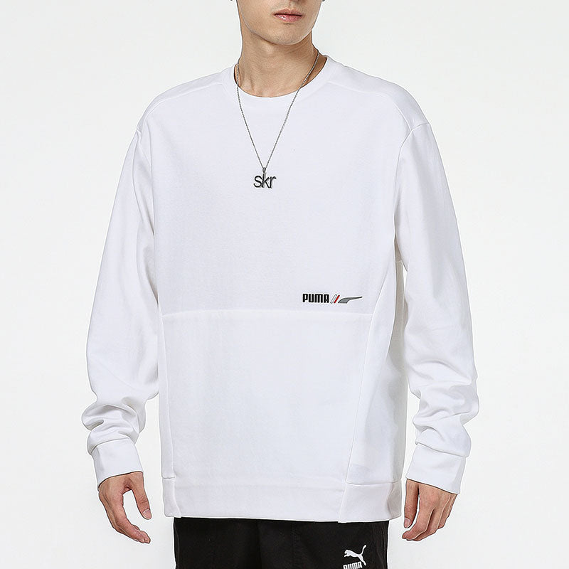 PUMA Training Sports Breathable Round Neck Pullover White 846532-02