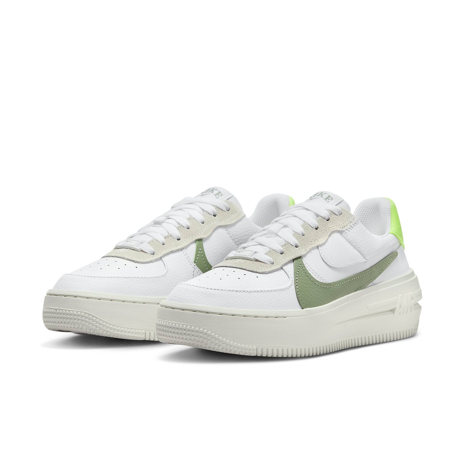 (WMNS) Nike Air Force 1 PLT.AF.ORM 'White Oil Green' FJ4739-100