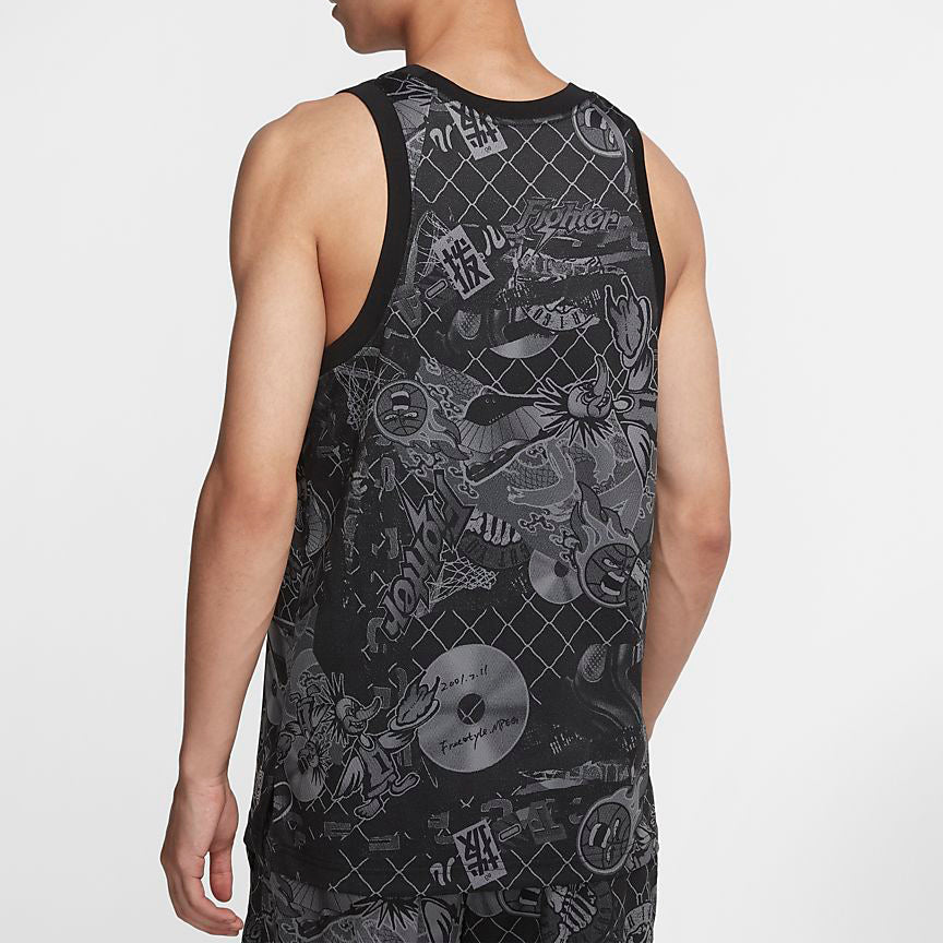 Nike Street Graffiti Basketball Sports Vest Black CK1182-010