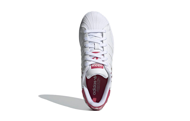 (GS) adidas originals Superstar J 'White Red Yellow' FY2668