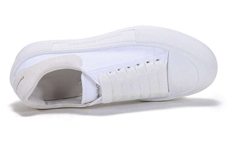 Alexander McQueen Deck Skate Plimsoll Lace Up 'White' 654594W4MV79000