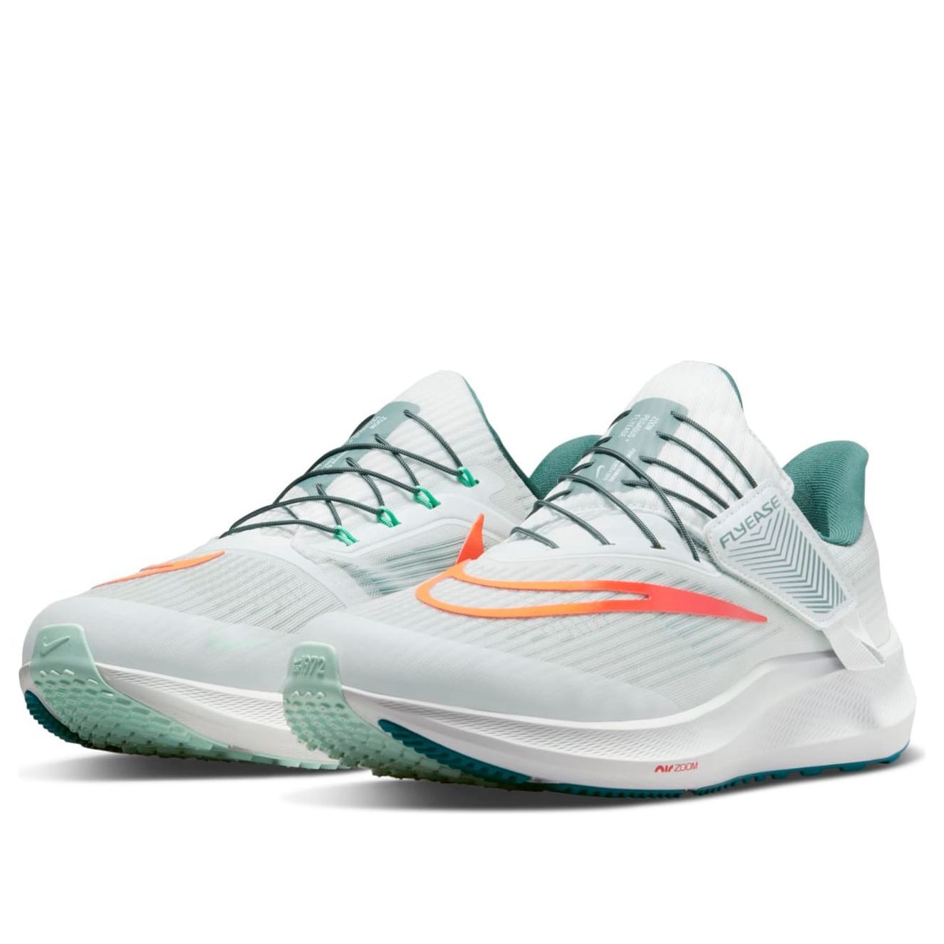 Nike Air Zoom Pegasus 39 FlyEase Extra Wide 'Pure Platinum Total Orange' DJ7382-002