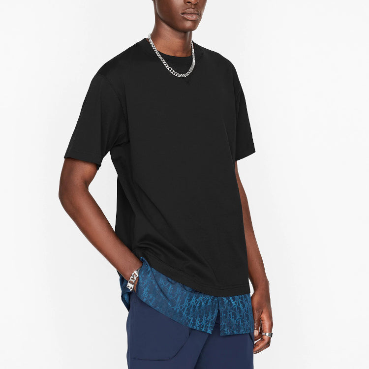 Dior Oblique T-Shirt 'Blue' 113J632A0677-C585