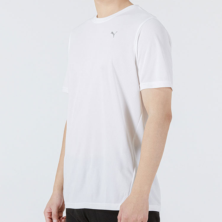 PUMA Performance Ss Tee Casual Sports Yoga Short Sleeve White 522591-02