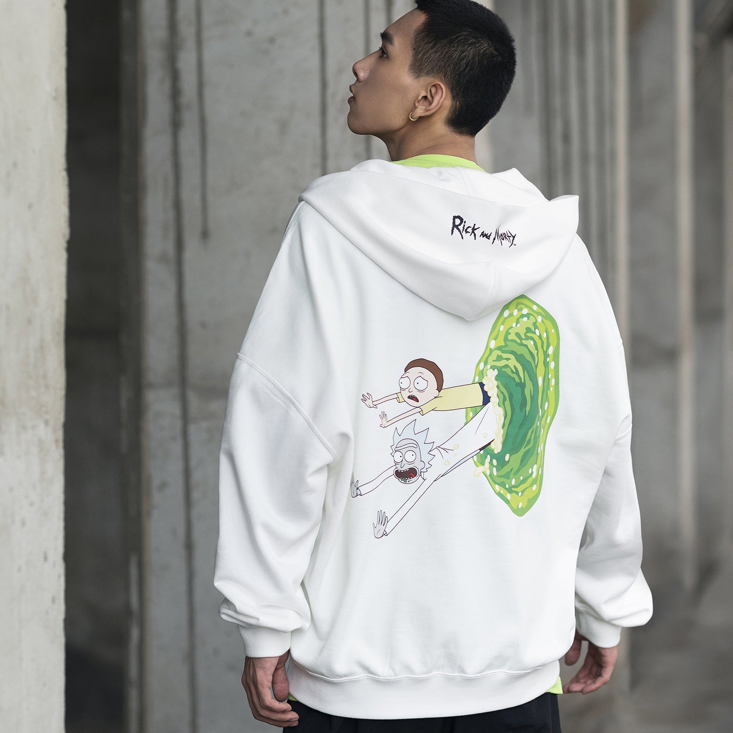 ASICS x Rick and Morty Crossover Cartoon Printing Retro Casual Couple Style White 2203A037-100