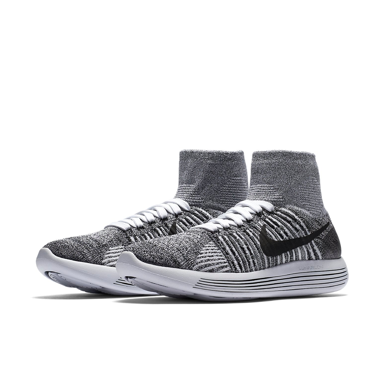 (WMNS) Nike Lunarepic Flykit 'White Black' 818677-101