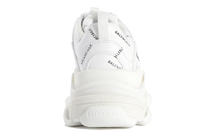 (WMNS) Balenciaga Triple S Sneaker 'All Over Logo - White' 524039W2FA19010