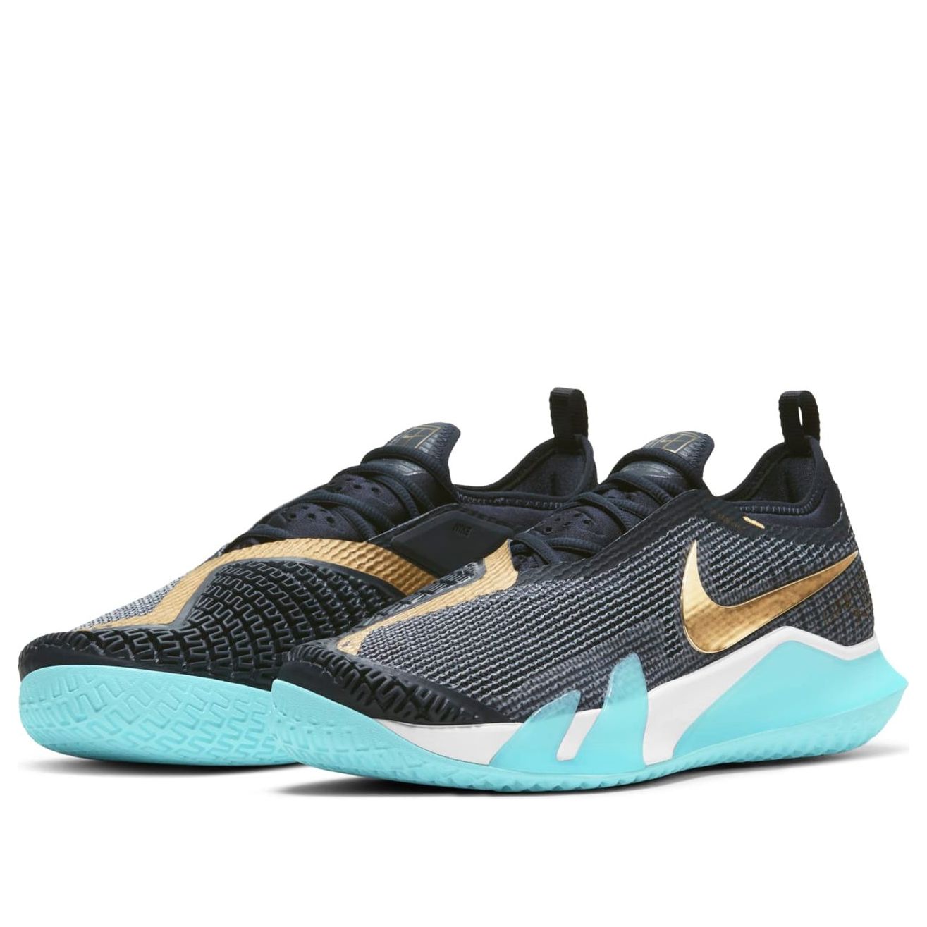 Nike Court React Vapor NXT 'Obsidian Metallic Gold' CV0724-400