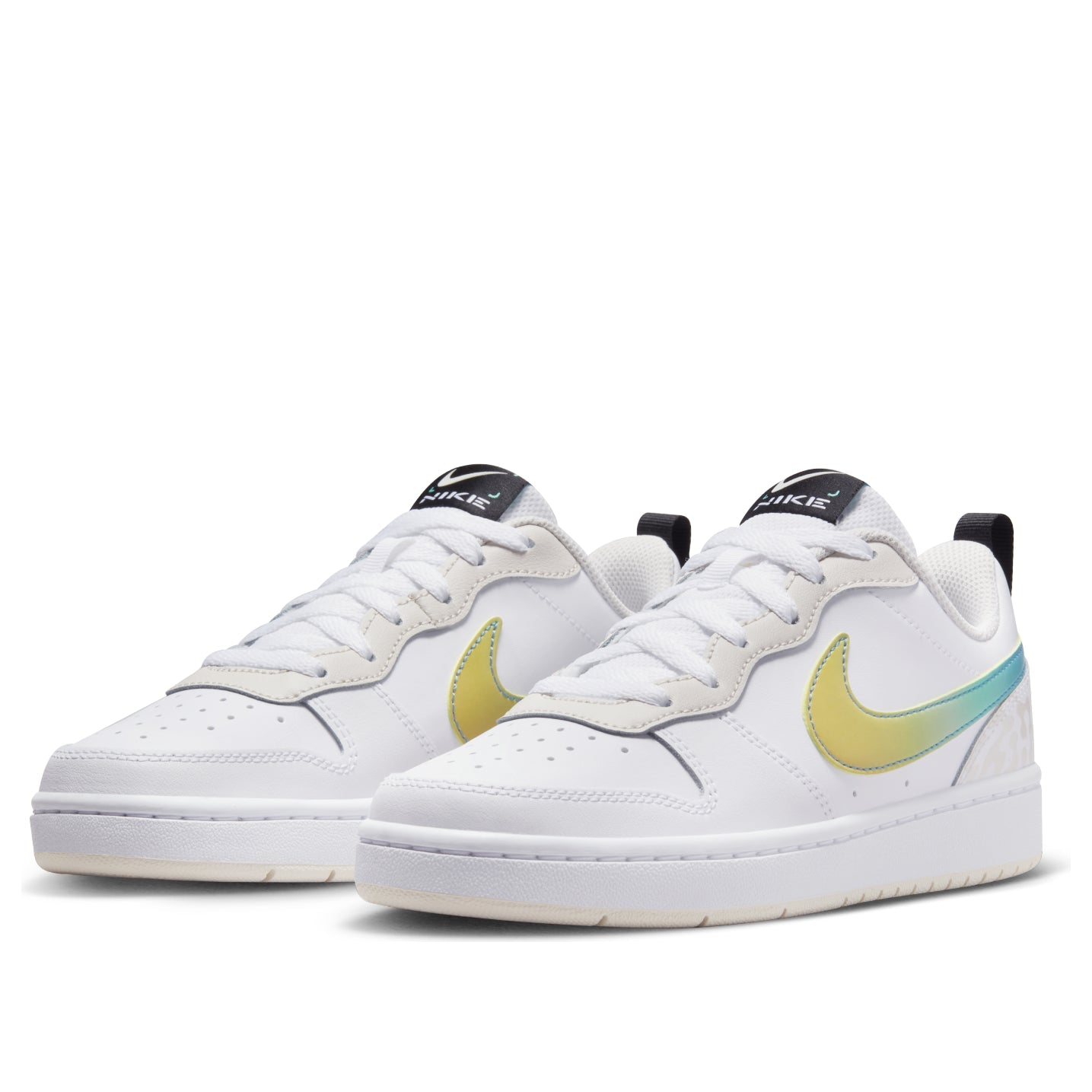 (GS) Nike Court Borough Low 2 'White Yellow Gradient' FJ7692-191