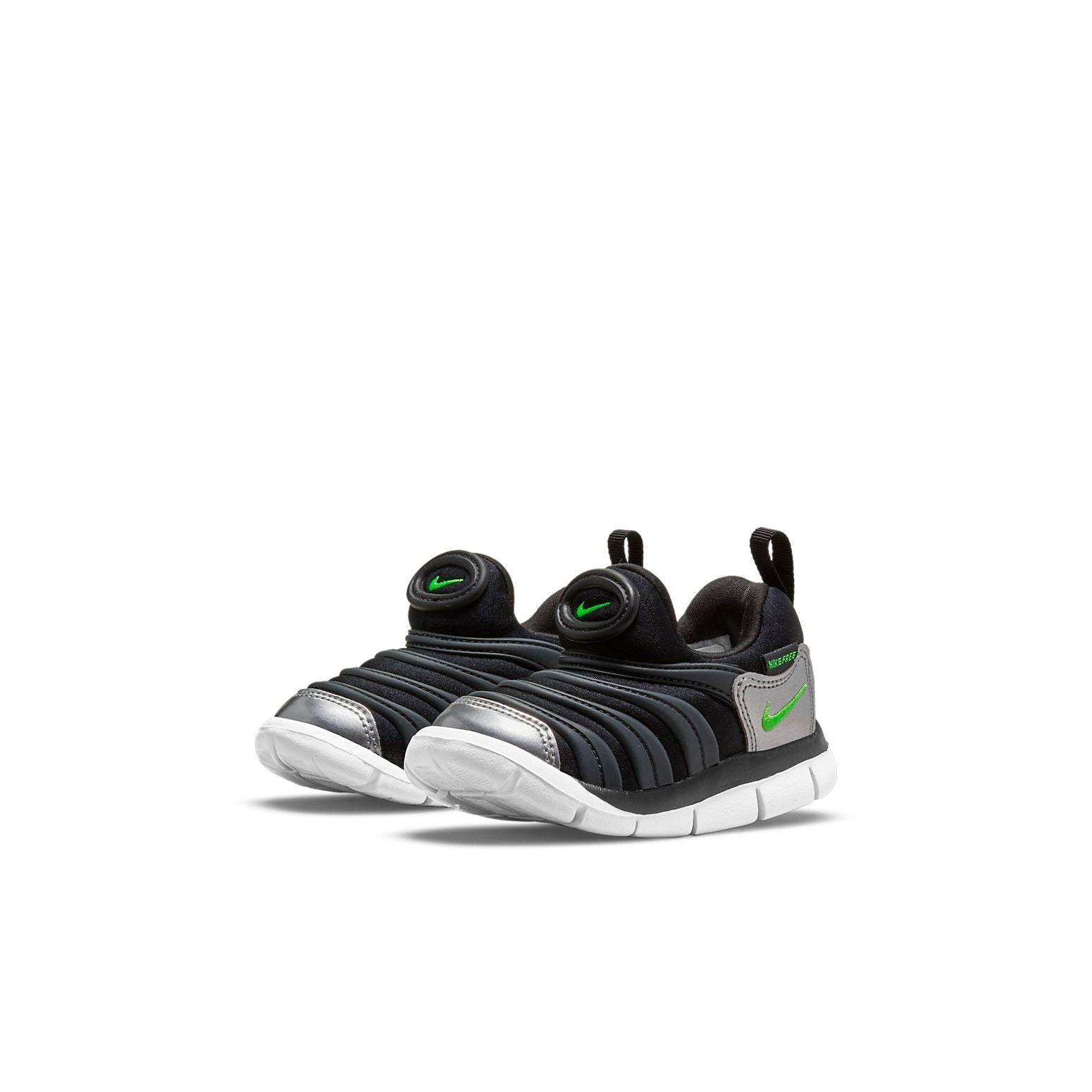 (TD) Nike Dynamo Free Low-Top Running Shoes Black/Green 343938-028