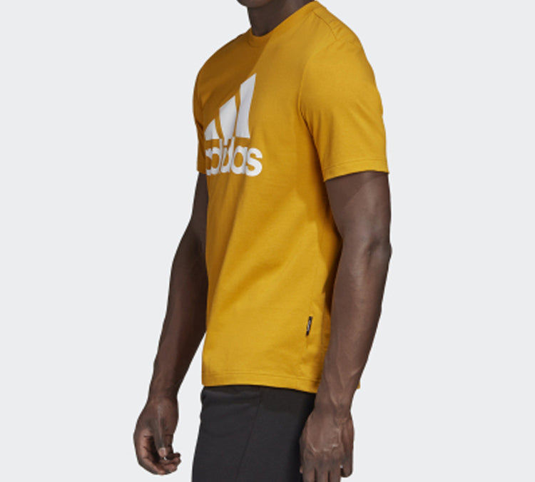adidas Mh Bos Tee Letter Short-sleeve Tee Men Gold GC7347