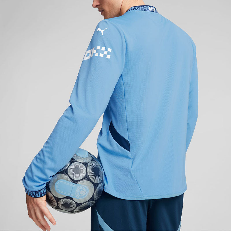 PUMA Manchester City 24/25 Home Long Sleeve Jersey 'Blue White' 775076-01