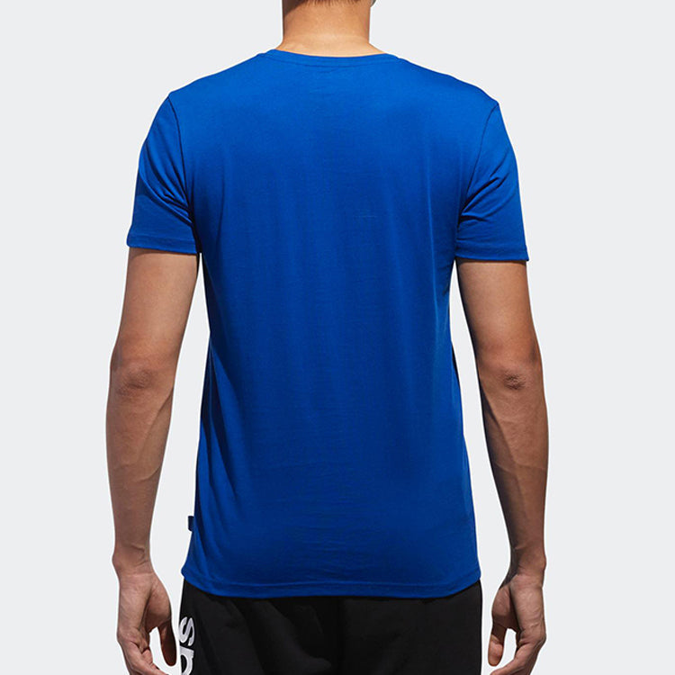 adidas neo Casual Round Neck Short Sleeve Blue CV9320