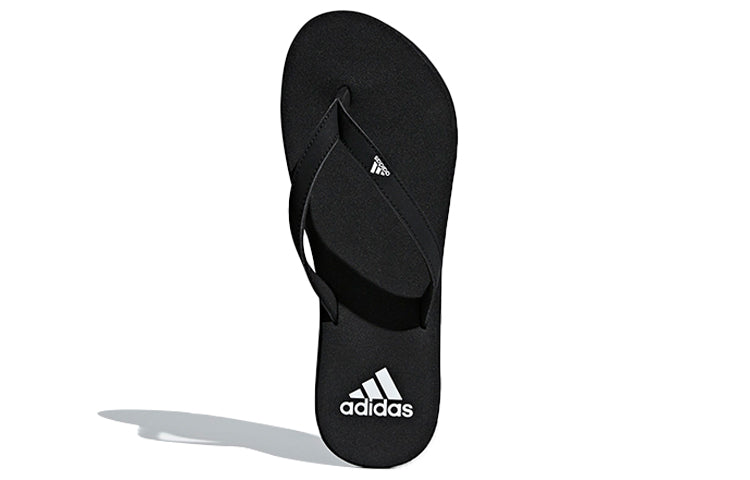 (WMNS) adidas Eezay Flip-Flops Stylish Black Slippers F35035