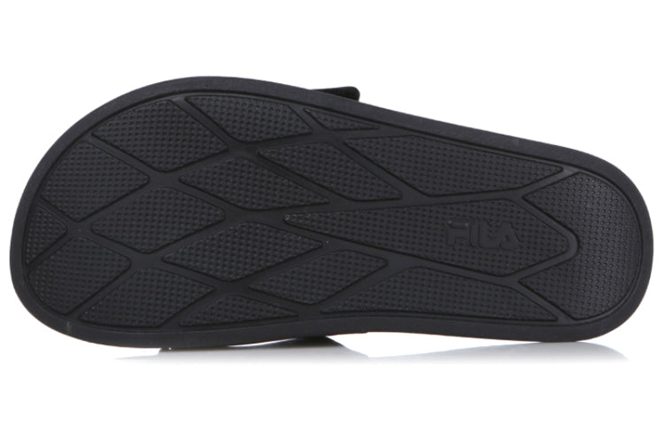FILA Velcro Sports Slippers Black Korean Version 1SM00556_001