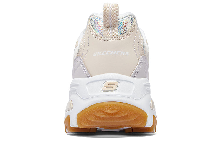 (WMNS) Skechers DLITES 1.0 'White Beige' 896148-NTMT