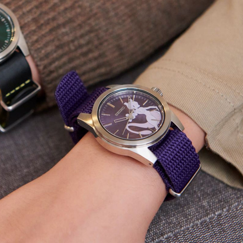 SEIKO Pokmon Pikachu Crossover Limited Watch Black Purple SCXP181