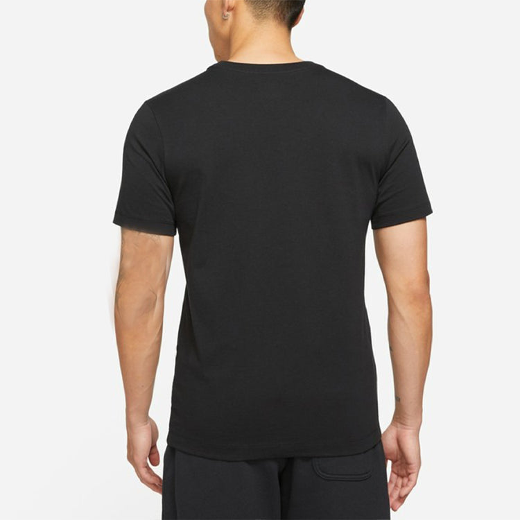 Men's Air Jordan Shoes Photo Printing Sports Short Sleeve Black T-Shirt DA9895-010