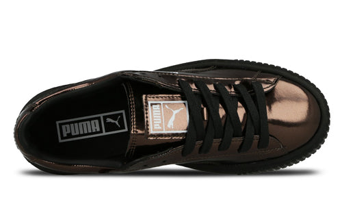 (WMNS) PUMA Basket Platform 'Metallic Bronze' 362339-03