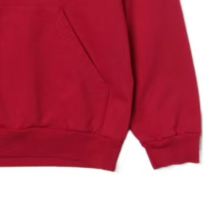 (GS) Balenciaga Tape Type Cotton Hoodie 'Red' 682019TOVB36400