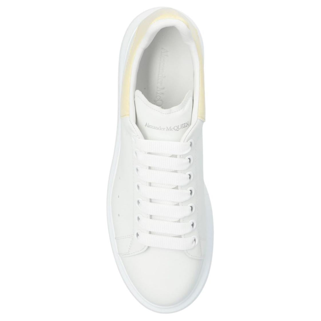 (WMNS) Alexander McQueen Oversized Sneakers 'Baby Yellow White' 718233WIEEL8762