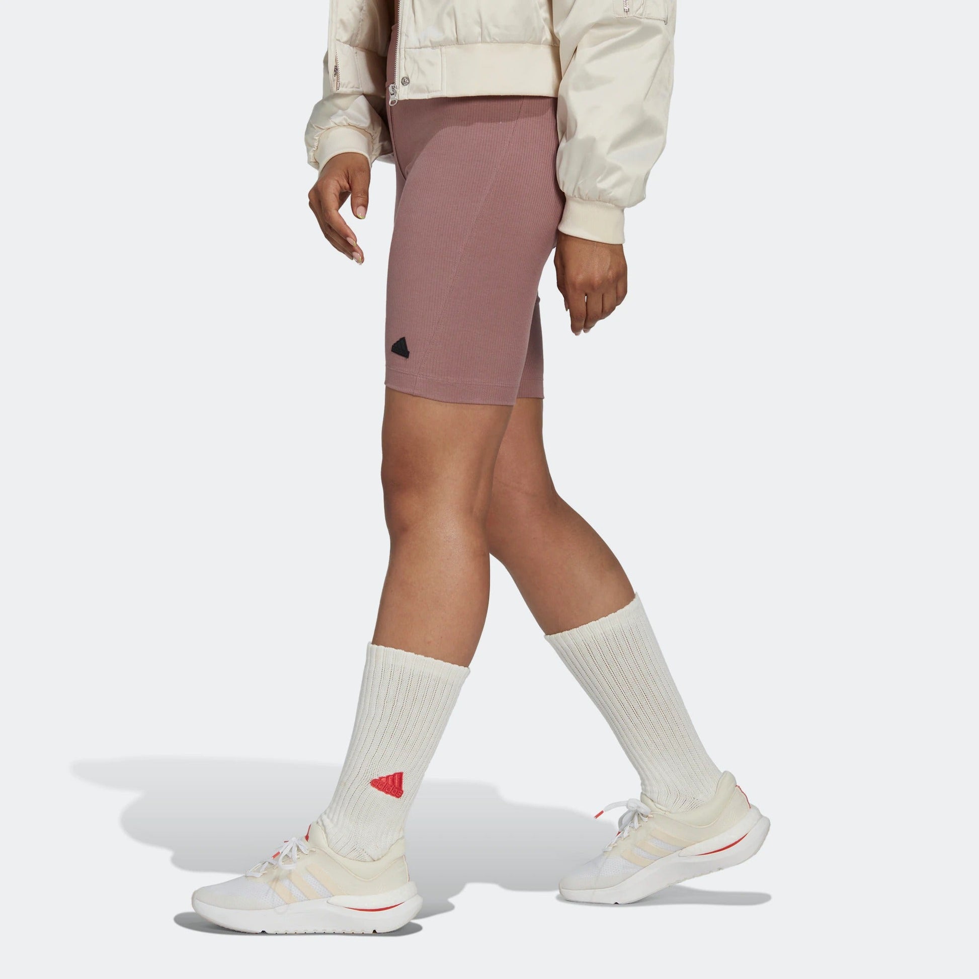 (WMNS) adidas Rib Biker Shorts Asia Sizing 'Purple' HM2900