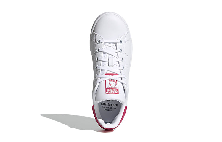 (GS) adidas originals Stan Smith J 'White Rose Red' FX7522