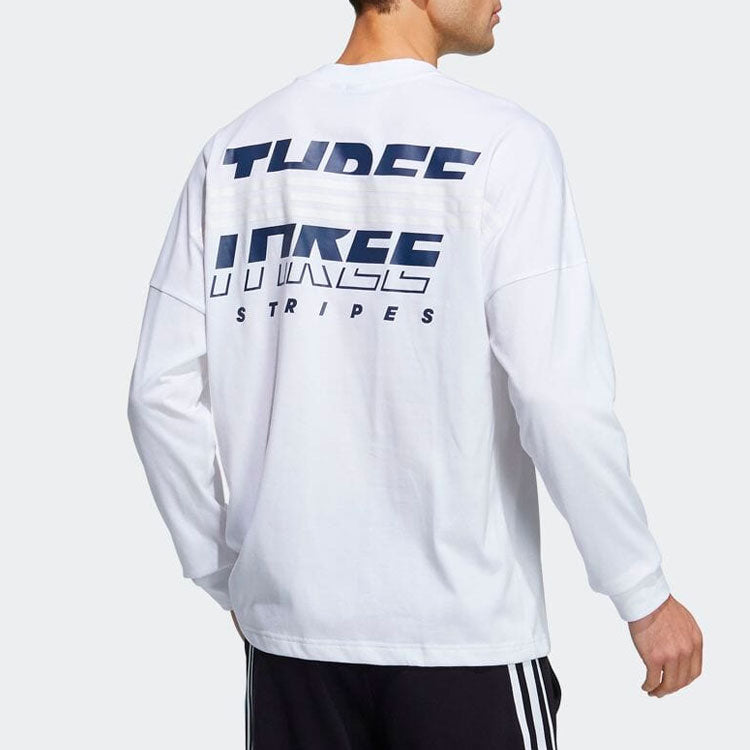 adidas Loose Fit Tee 'White Black' HA1869