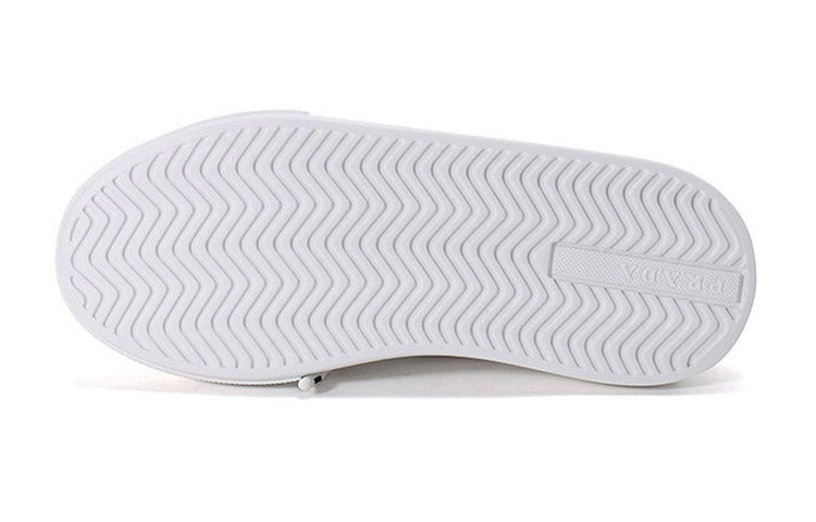 (WMNS) PRADA Low Sneakers 'White Leather with Black Lines' 1E440L3A6FF0009