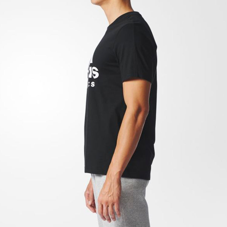 adidas Training Round Neck Pullover Short Sleeve 'Black' BR4749