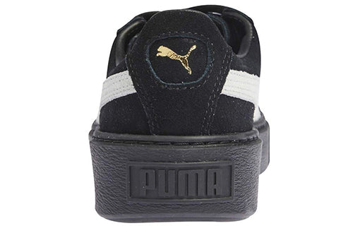 (WMNS) PUMA Suede Platform Core 'Black White' 362223-05