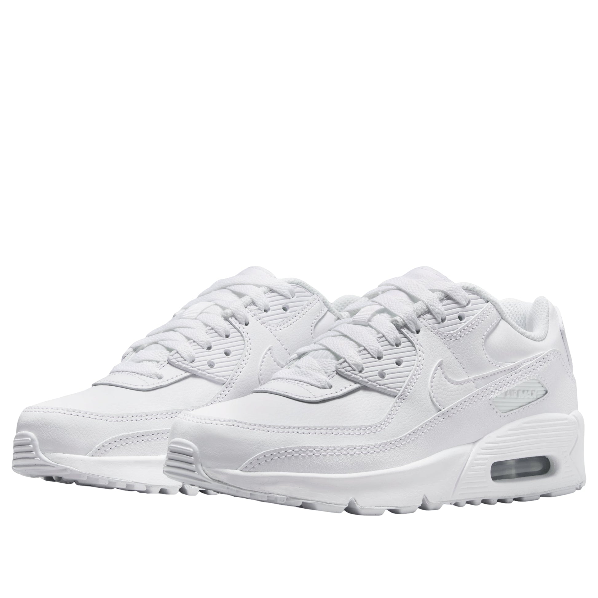 (GS) Nike Air Max 90 LTR 'White Metallic Silver' CD6864-133