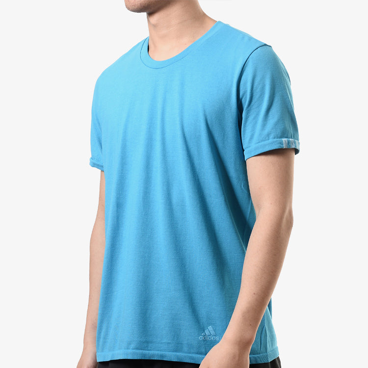 Men's adidas 25/7 Running Sports Short Sleeve Blue 7 Tee DX2143