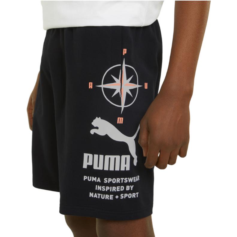 PUMA Nature Camp Graphic Shorts 'Black' 536943-01