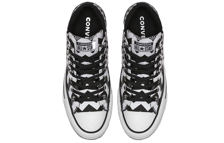 (WMNS) Converse Chuck Taylor All Star GLAM DUNK MADISON MID Canvas Black White Stripe 'Black White' 565388C