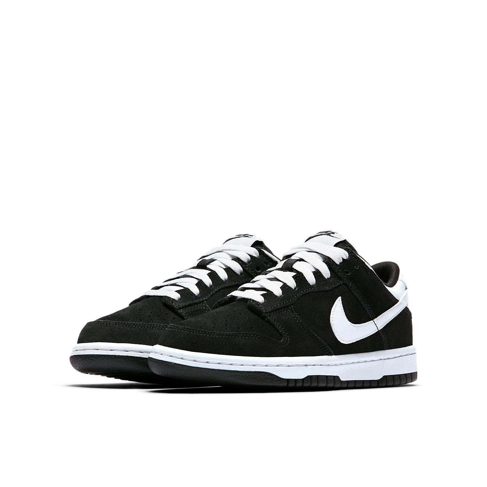 (GS) Nike Dunk Low 'Black White Swoosh' 310569-020