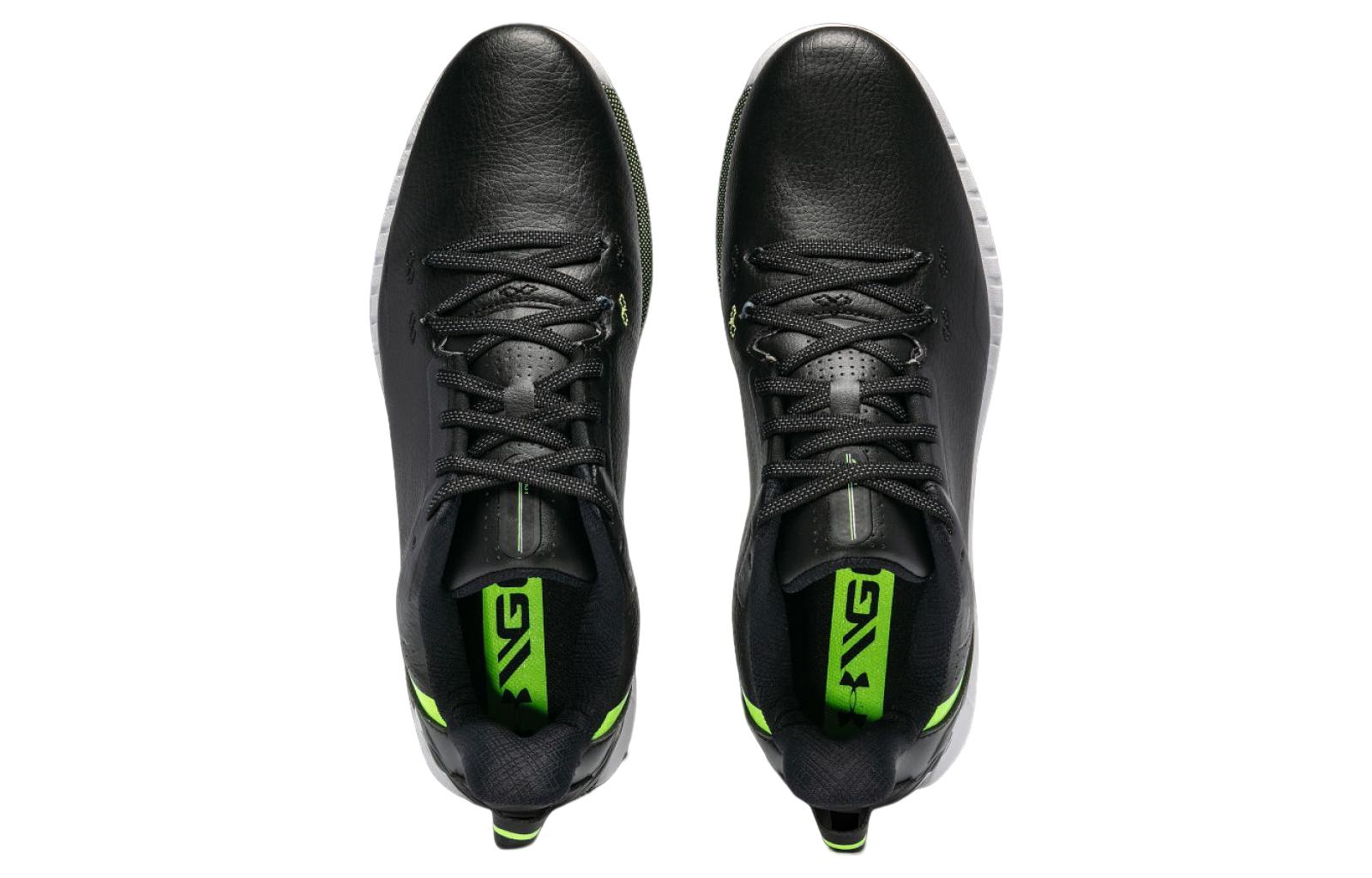 Under Armour HOVR Drive Spikeless Wide (E) 'Black Green' 3025079-002