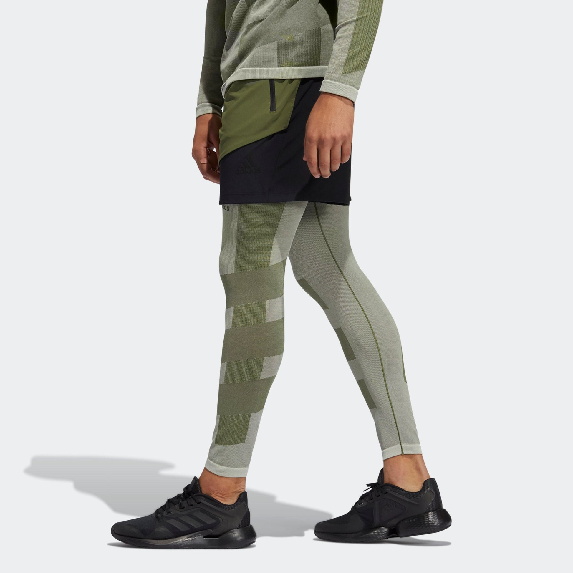 adidas Stu Tech Short Training Sports Colorblock Shorts Green GP6163
