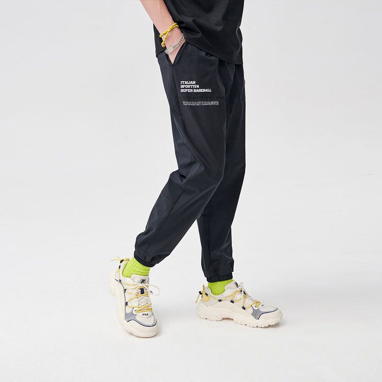 FILA Ventilate Sports Ankle Banded Causual Pant Male Black T11M122806F-BK